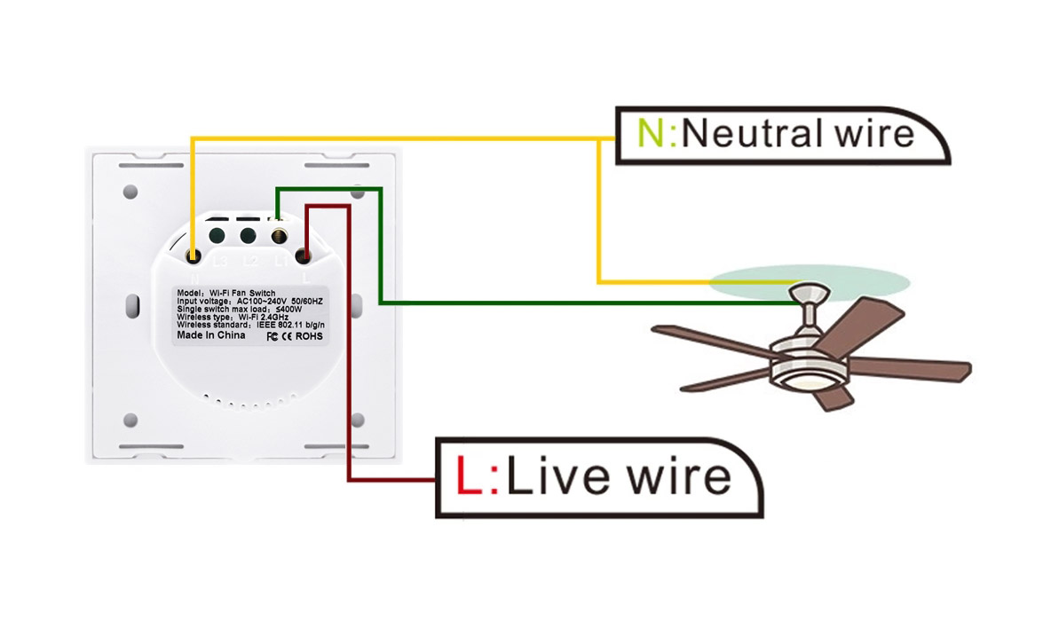 fan dimmer switch connection