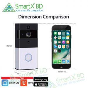 SmartX WiFi HD Video Doorbell with Wireless Indoor Chime