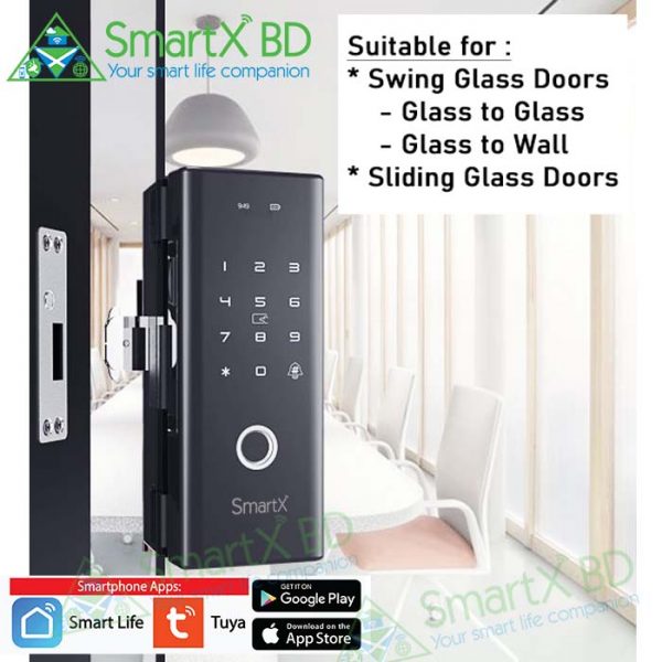 SmartX WiFi Glass Door Lock