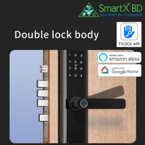 SmartX Fingerprint Door Lock TTLock App – 6 Unlock Options (SX-718TT)