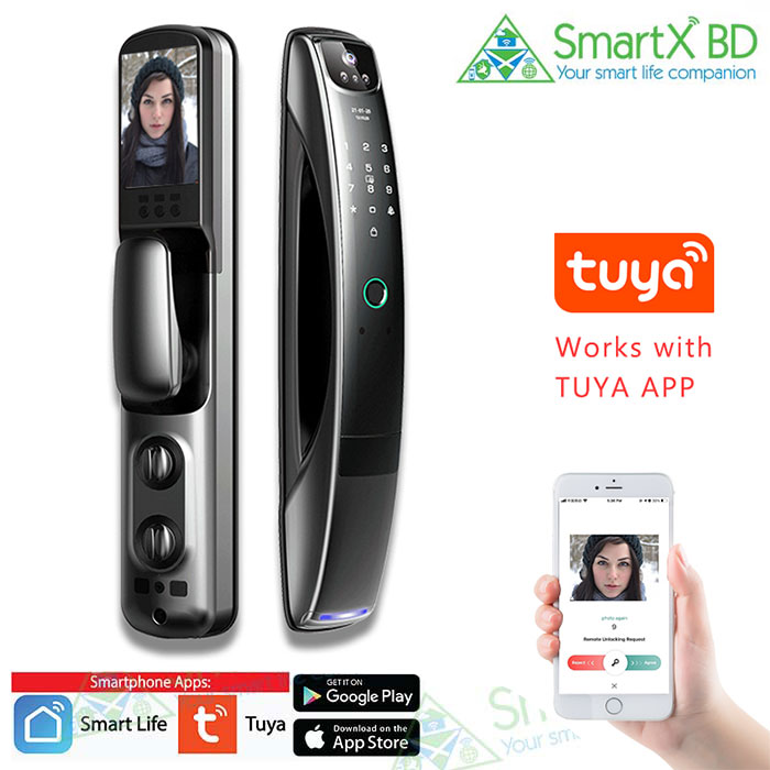 Tuya Smart Door Lock With Smart Life Tuya App