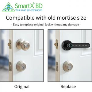 SmartX Fingerprint Door Lock TTLock App – 5 Unlock Options (SX-S10TT)