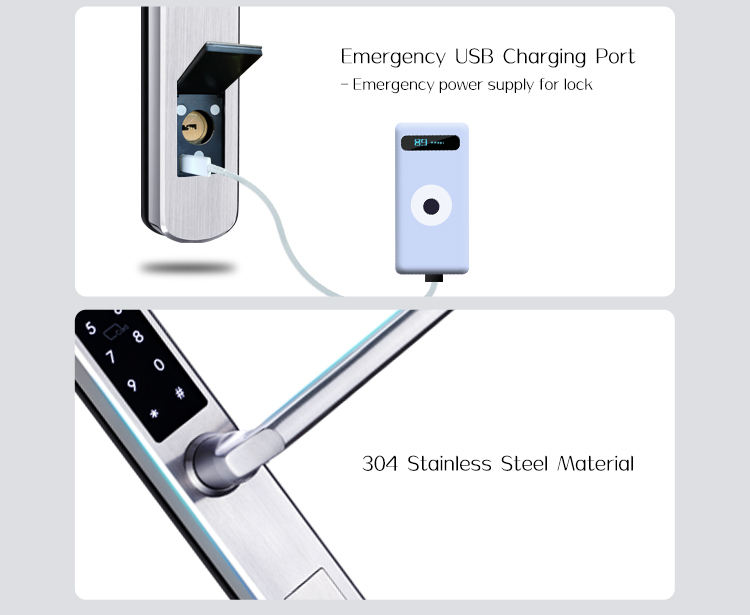 Dual Side Fingerprint Smart Door Lock SX-378