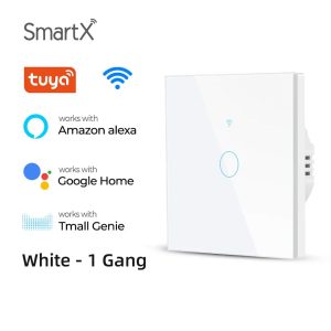 Tuya WiFi + RF 1 Gang Smart Touch Switch White Color