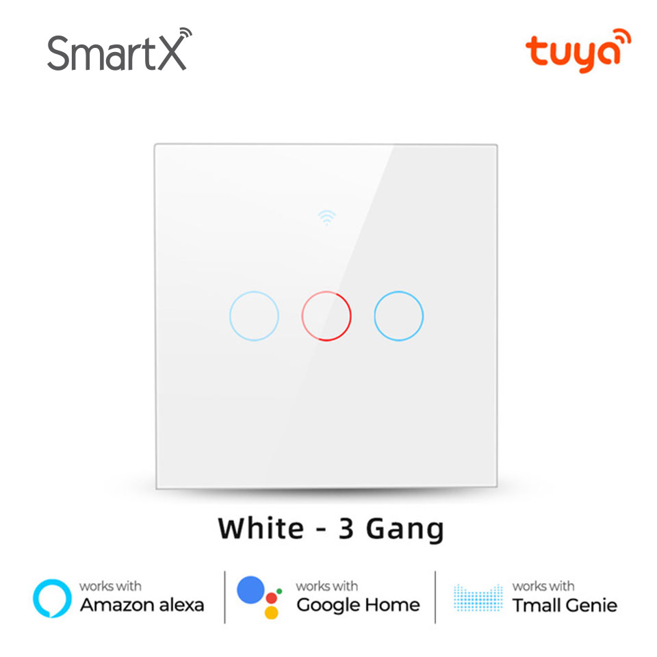 Tuya WiFi + RF 3 Gang Smart Touch Switch