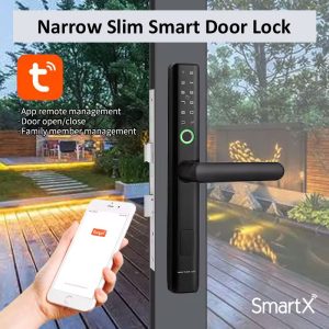 Tuya WiFi Smart Door Lock for Aluminum Frame Glass Door (SX-SLD2)