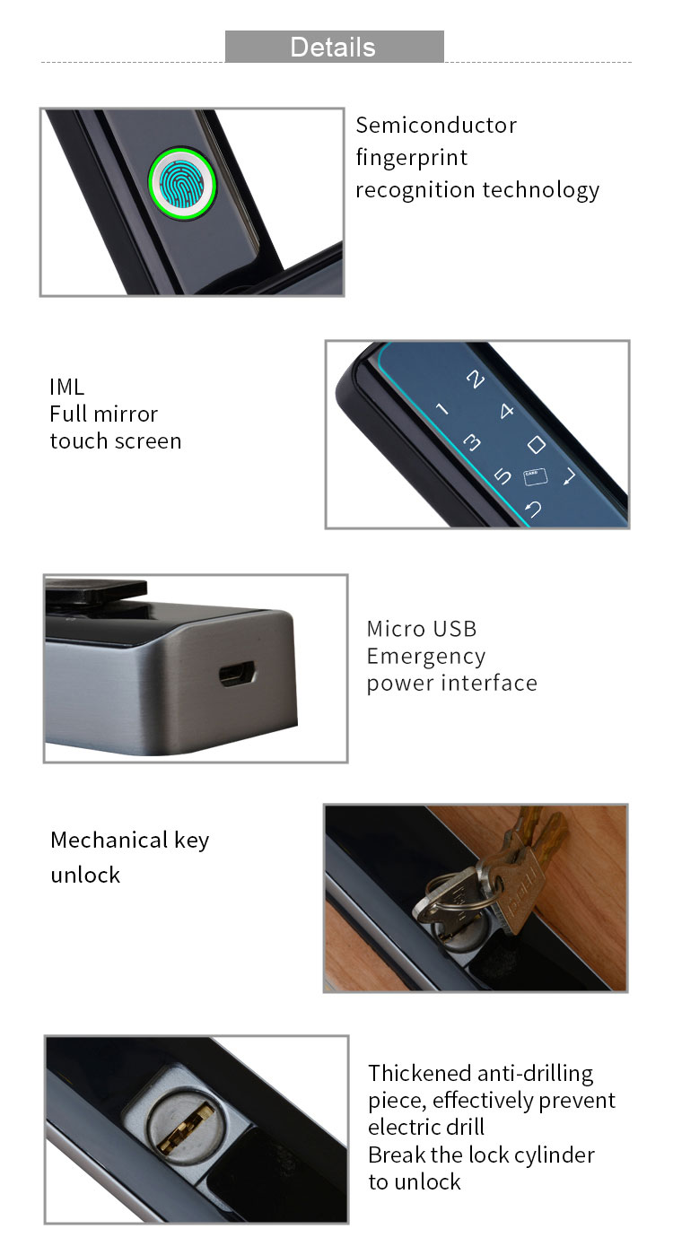 SX-SLD2 Aluminium Frame Glass Door Lock