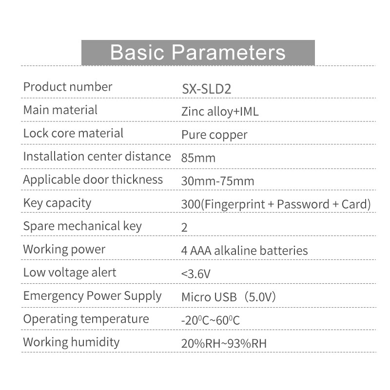 SX-SLD2 Aluminium Frame Glass Door Lock