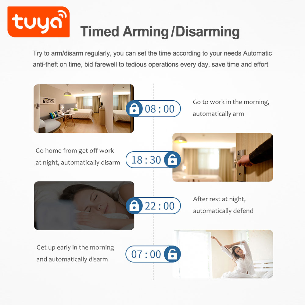 Tuya Smart WiFi PIR Motion Sensor with Sound Alarm bg image 3