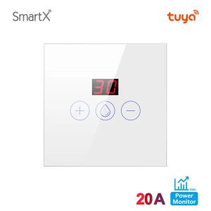 Tuya WiFi 20A DP Touch Switch with Timer & Power Monitoring (White)
