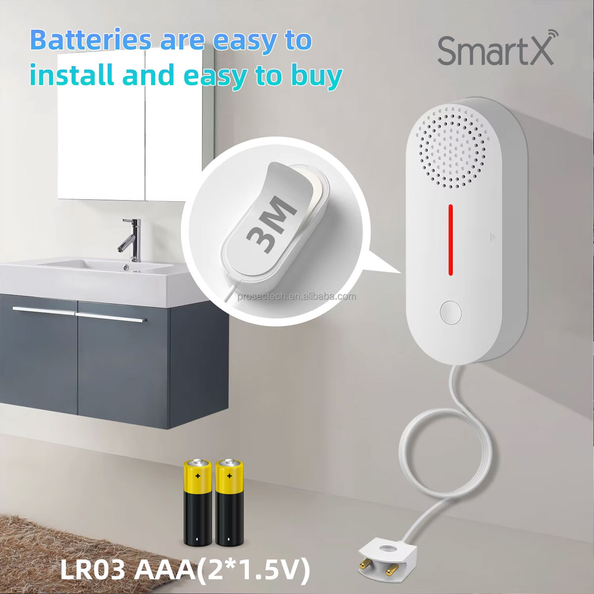 Tuya WiFi Water Leakage Detector with Alarm image 02
