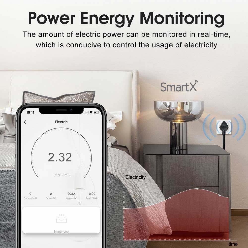 WiFi Smart Socket Plug 16A Round 3 Pin Plug with Power Monitoring (3rd image)