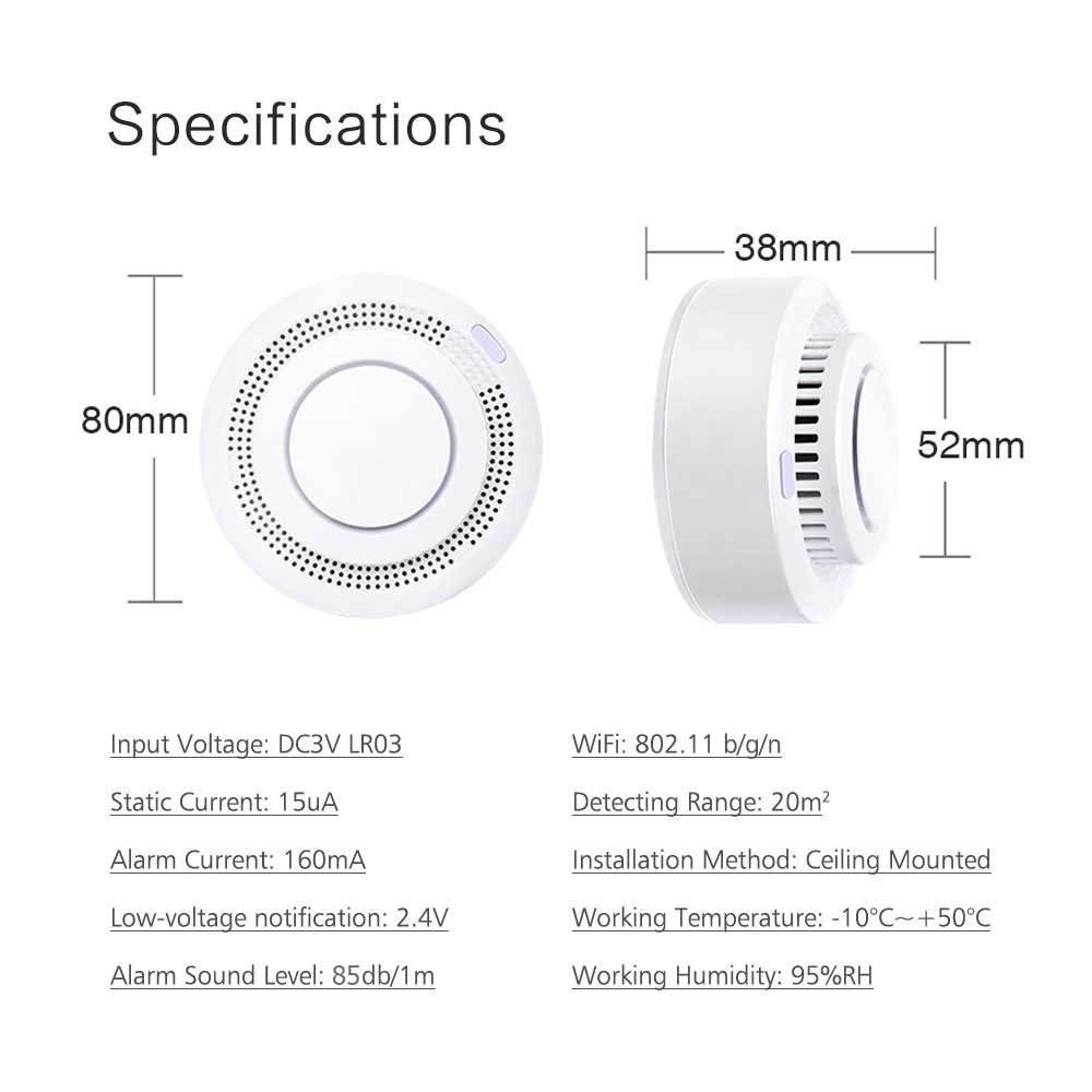 WiFi Smoke Detector (specifications)