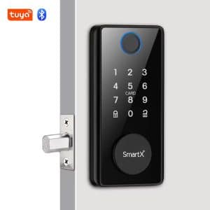 SmartX Tuya Bluetooth Smart Deadbolt Door Lock – Fingerprint, Password, Card, App & Key Unlock (SX-DBL05)
