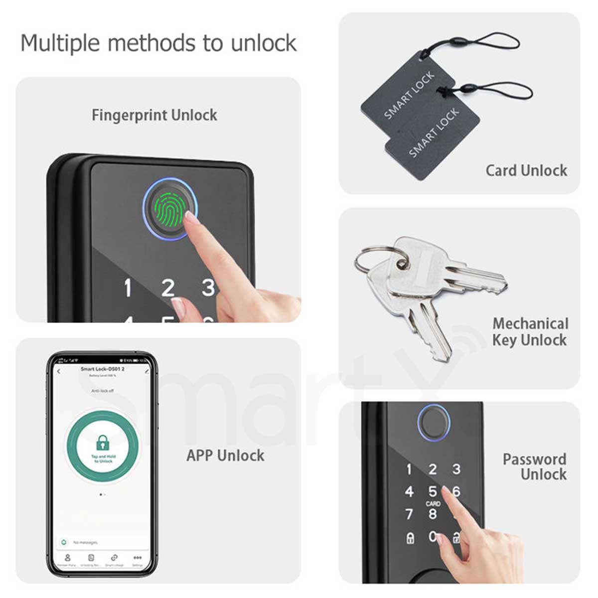 SmartX Tuya Bluetooth Smart Deadbolt Door Lock SX-DBL05 (gallery image 3)