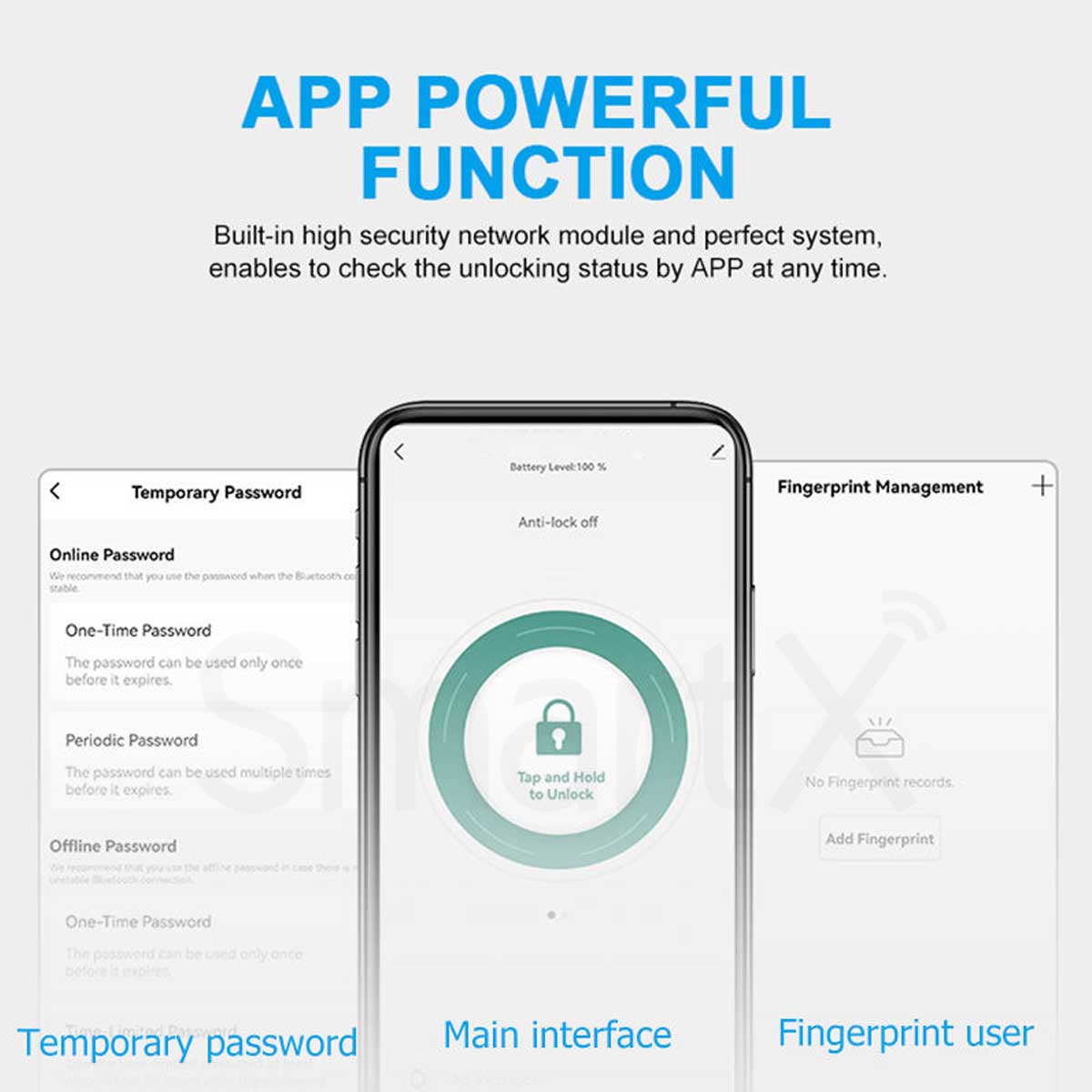 SmartX Tuya Bluetooth Smart Deadbolt Door Lock SX-DBL05 (background image 2)