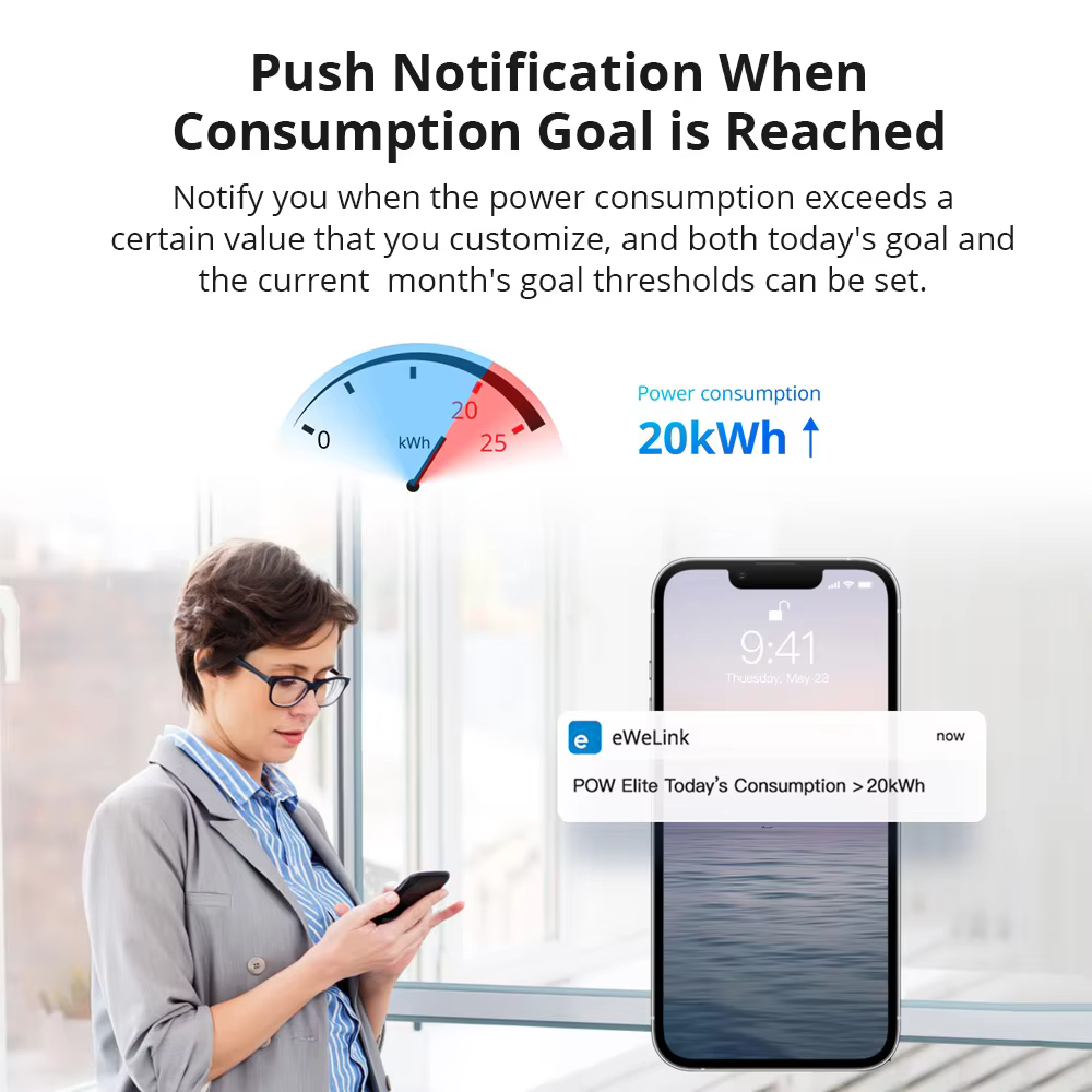 SONOFF POW Elite 20A POWR320D Smart Switch with LCD Screen