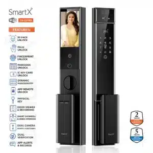 SmartX Premium 3D Face & Palm Vein Recognition Smart Lock – Dual Camera (SX-I2Pro)