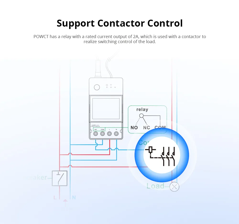 SONOFF POW Ring (POWCT) Smart WiFi Energy Meter (contactor control support)