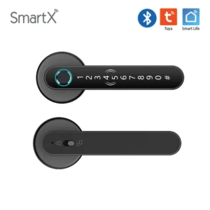 SmartX Tuya Bluetooth Smart Door Lock – Fingerprint, Card, Passcode, App & Key Unlock (SX-H200)